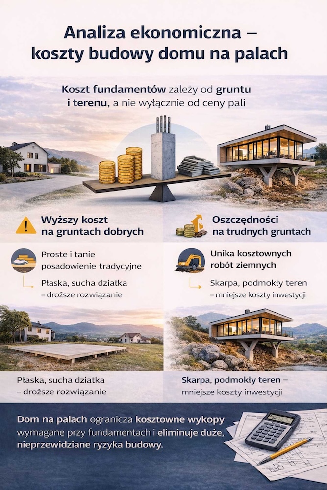 koszt domu na palach 
