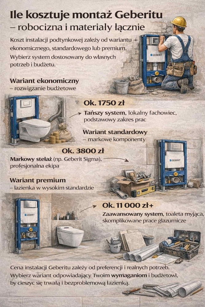 ceny za warianty geberitu 