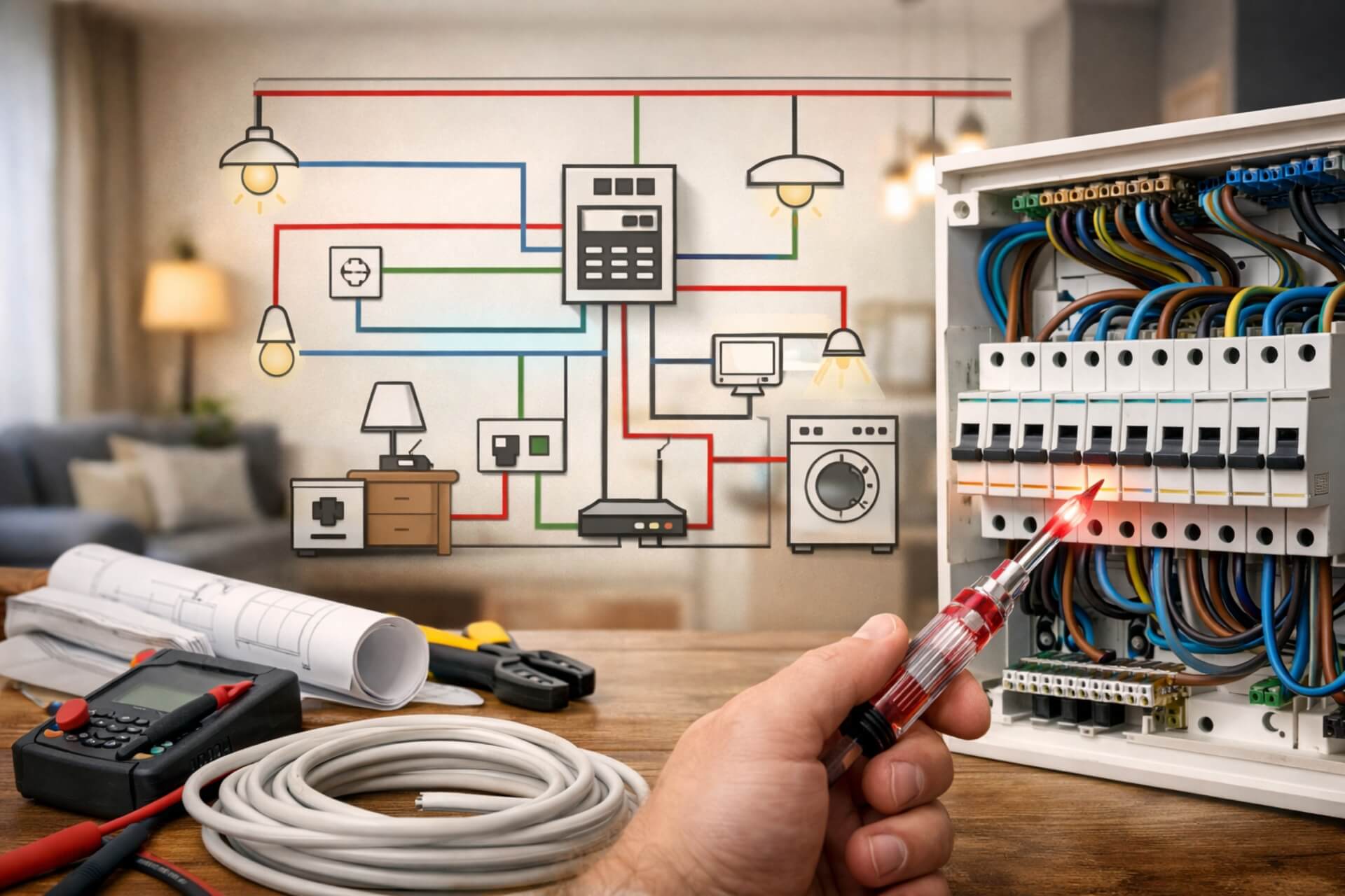 Schemat instalacji elektrycznej w domu – proste wyjaśnienie