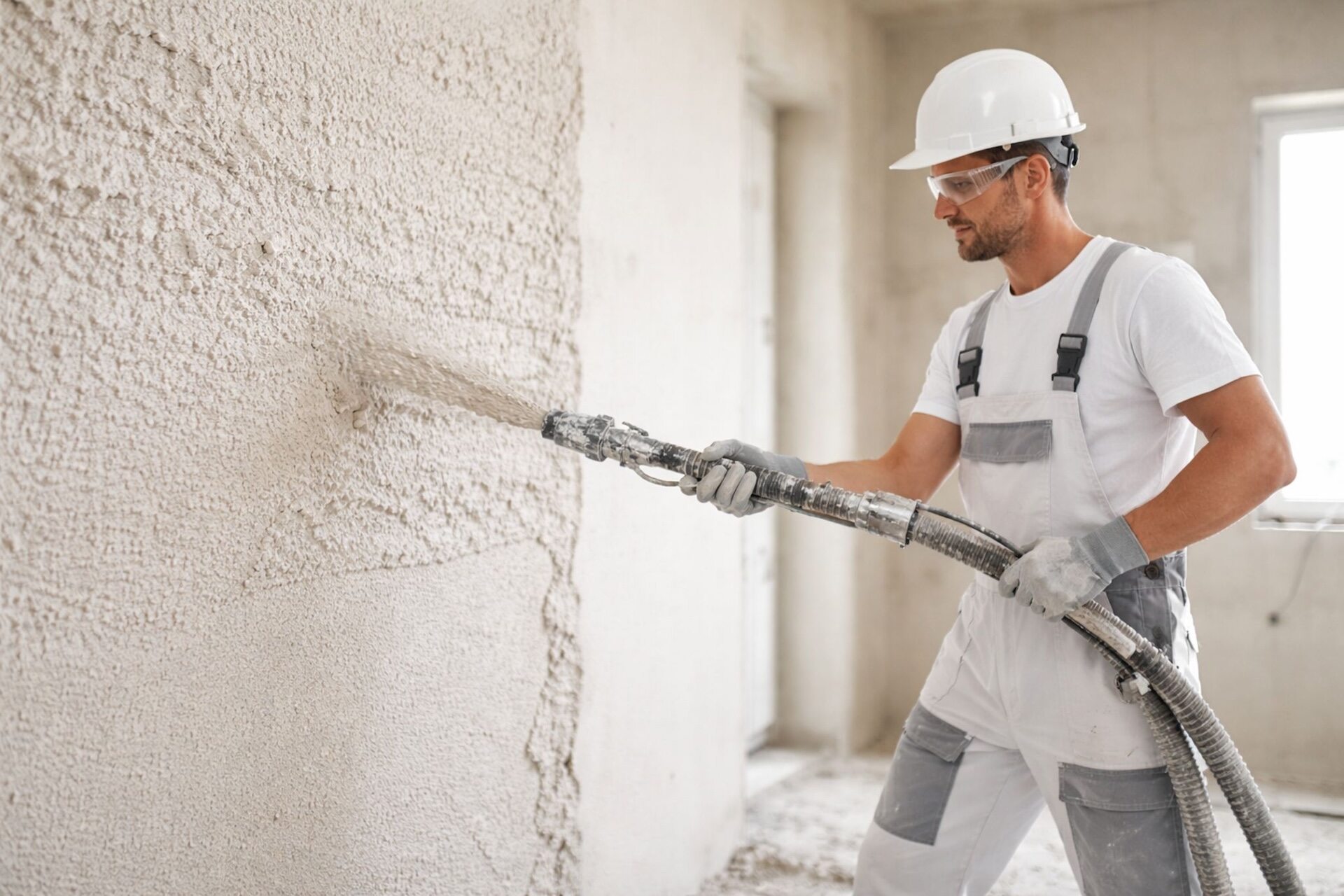 Tynki maszynowe – cena za materiały i robociznę