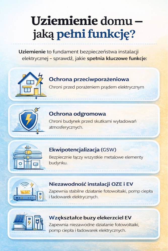 uziemienie domu - dlaczego jest ważne 