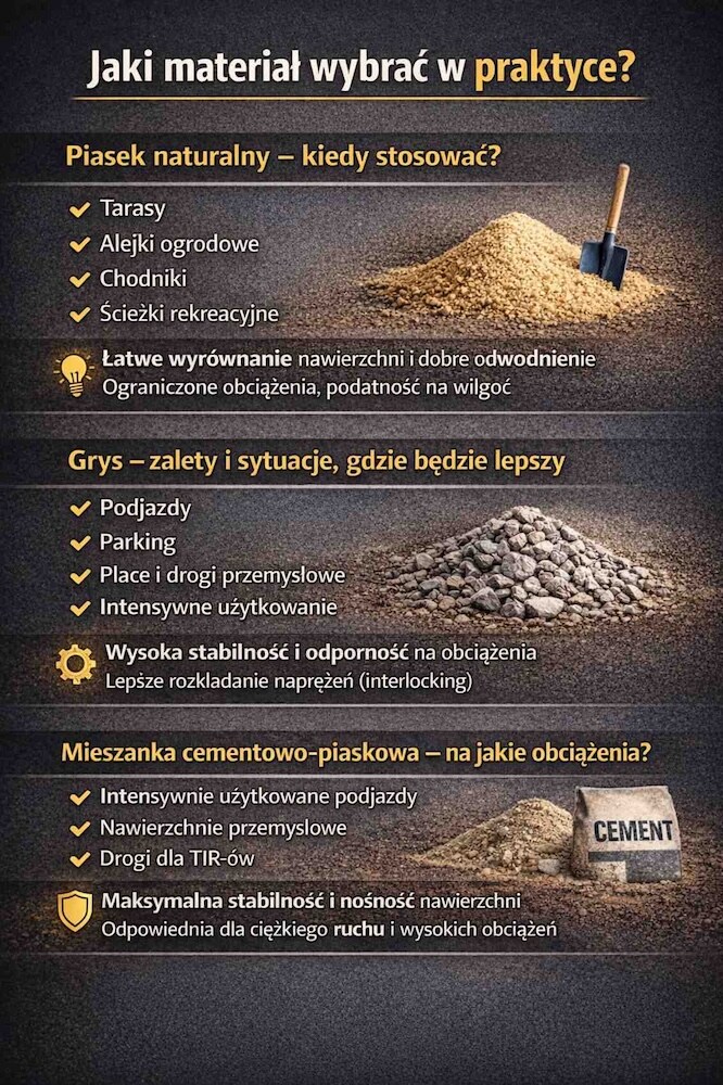 jaką podsypkę wybrać do kostki 
