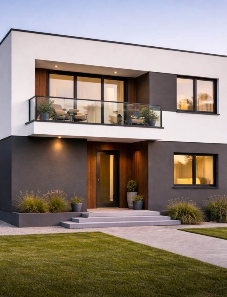 Elewacja domu z kostki lat 70. – praktyczne pomysły i zdjęcia