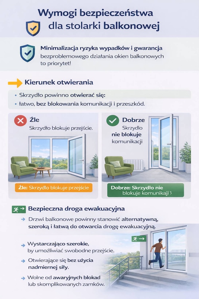 okno balkonowe - wymiary i bezpieczeństwo 