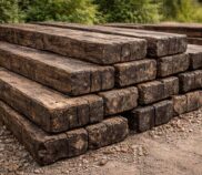 podkłady kolejowe w ogrodzie a legalność
