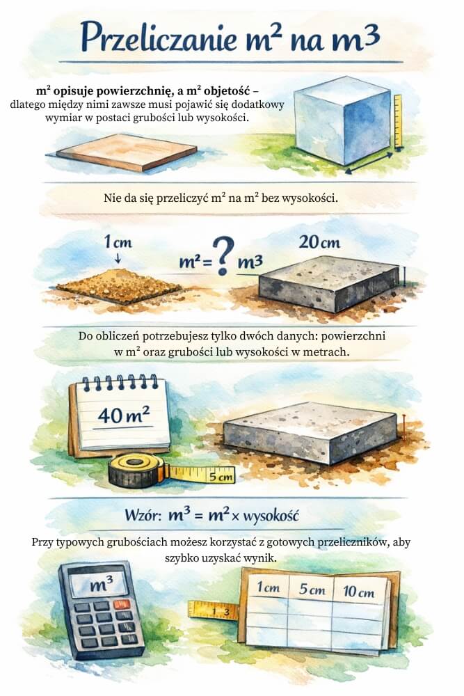 jak przeliczyć m2 na m3 przelicznik m2 na m3